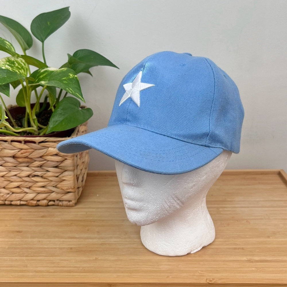 Baby blue SnapBack with white star